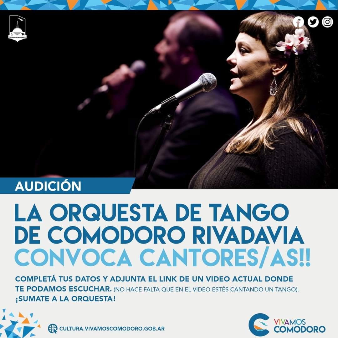 /ABIERTA/ Audición para integrar la Orquesta Municipal de Tango